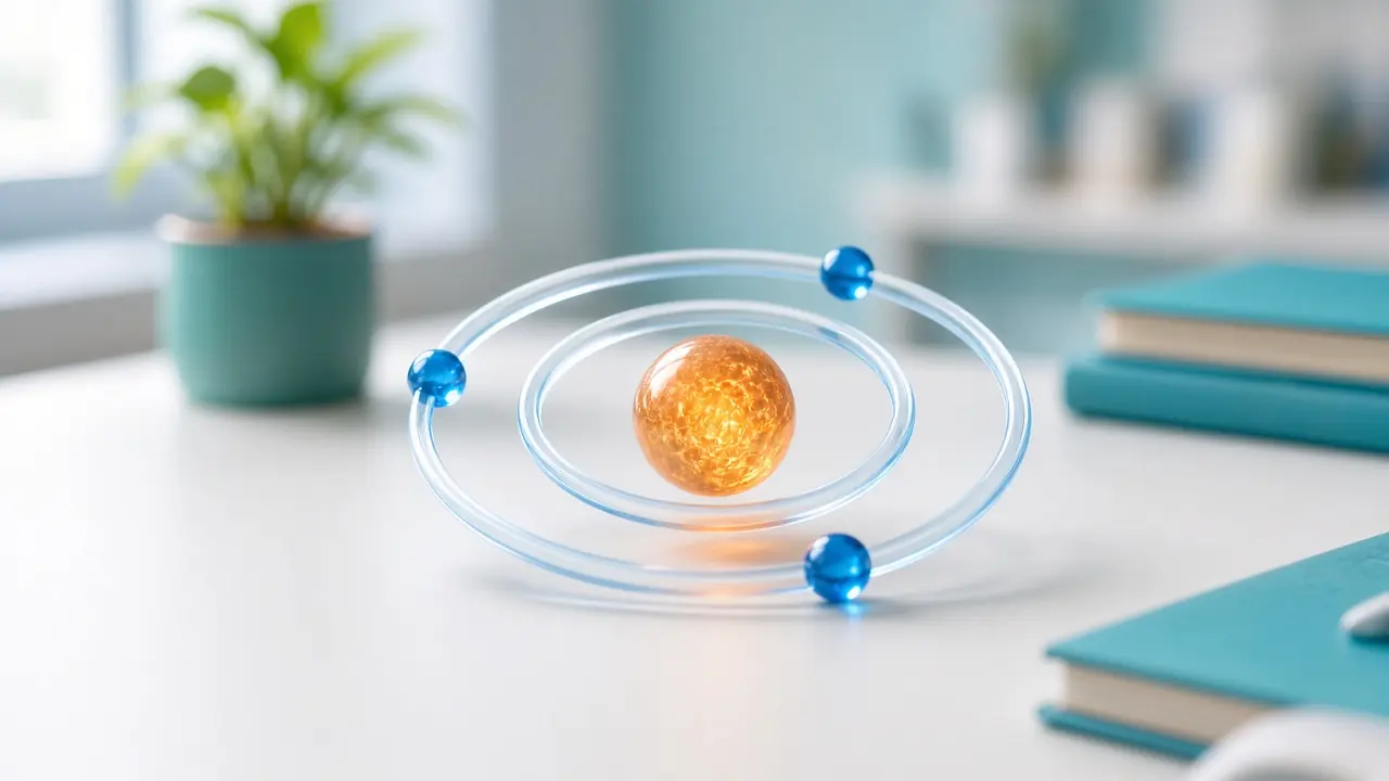 Electron shells, the kind of idea a Class 11 note walks through before the lab